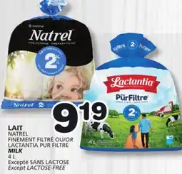 Marches Tradition NATREL MILK offer