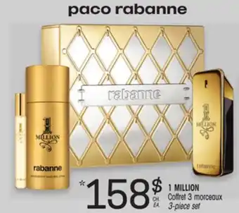 Uniprix PACO RABANNE 1 MILLION Coffret 3 morceaux/3-piece set offer