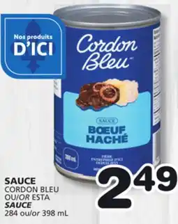 Marches Tradition CORDON BLEU OR ESTA SAUCE offer