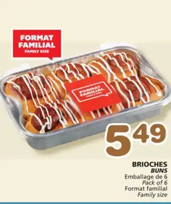 Marches Tradition BRIOCHES BUNS offer