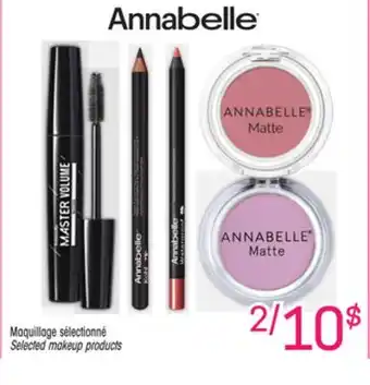 Uniprix ANNABELLE Maquillage sélectionné/Selected makeup products offer