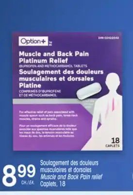 Uniprix OPTION+ Soulagement des douleurs musculaires et dorsales/Muscle and Back Pain relief offer