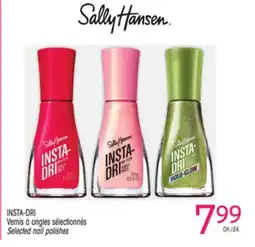 Uniprix SALLY HANSEN INSTA-DRI Vernis à ongles sélectionnés/Selected nail polishes offer