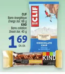 Uniprix CLIF Barre énergétique/Energy bar/KIND Barre collation/Snack bar offer