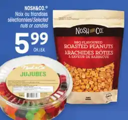 Uniprix NOSH&CO Noix ou friandises sélectionnés/Selected Nuts or Candies offer