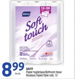 Uniprix SAVVY Papier hygiénique/Bathroom tissue Rouleaux triples/Triple rolls offer