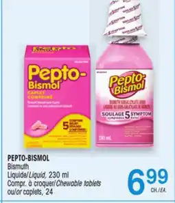 Uniprix PEPTO-BISMOL Bismuth Liquide/Liquid, Compr. à croquer/Chewable tablets offer