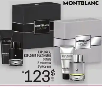 Uniprix MONTBLANC EXPLORER, EXPLORER PLATINUMN Coffrets 2 morceaux / 2-piece sets offer