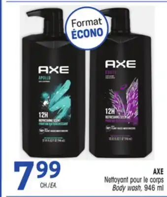 Uniprix AXE Nettoyant pour le corps/ Body wash offer
