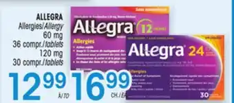 Uniprix ALLEGRA Allergies/Allergy 60 mg, 120 mg offer