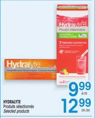 Uniprix HYDRALYTE Produits sélectionnés / Selected products offer