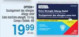 Uniprix OPTION+ Soulagement des allergies/Allergy relief, Extra fort/Extra-strength offer