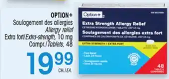 Uniprix OPTION+ Soulagement des allergies/Allergy relief, Extra fort/Extra-strength offer