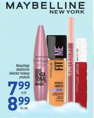 Uniprix MAYBELLINE NEW YORK Maquillage sélectionné / Selected makeup products offer