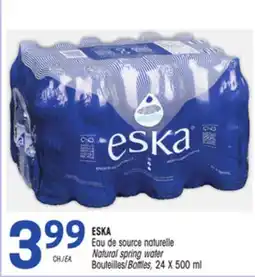 Uniprix ESKA Eau de source naturelle Natural spring water Bouteilles/Bottles offer