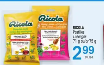 Uniprix RICOLA Pastilles/Lozenges offer