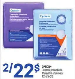 Uniprix OPTION+ Culottes protectrices/ Protective underwear offer