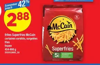 Maxi FRITES SUPERFRIES MCCAIN, 454-800 g offer