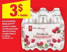 Maxi EAU AROMATISÉE ONDÉE DE PC | MIST FLAVOURED WATER, 6 X 500 ML offer