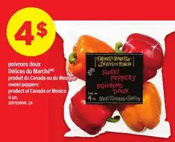 Maxi POIVRONS DOUX DÉLICES DU MARCHÉ | SWEET PEPPERS, 4 UN offer