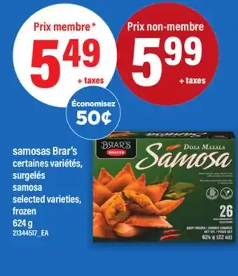 Maxi SAMOSAS BRAR'S | SAMOSA, 624 G offer