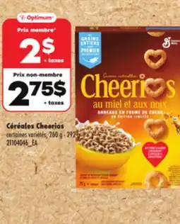 Maxi CÉRÉALES CHEERIOS, 260 g - 292 g offer
