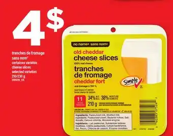 Maxi TRANCHES DE FROMAGE SANS NOM | CHEESE SLICES offer
