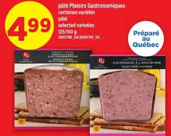 Maxi PÂTÉ PLAISIRS GASTRONOMIQUES | PÂTÉ, 125/150 G offer