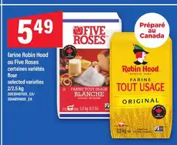 Maxi FARINE ROBIN HOOD OU FIVE ROSES | FLOUR, 2/2.5 KG offer