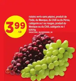 Maxi RAISINS VERTS SANS PÉPINS offer