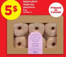 Maxi BEIGNES GLACÉS SIMPLE JOYS | GLAZED DONUTS, 6 UN offer