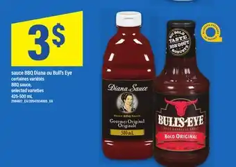 Maxi SAUCE BBQ DIANA OU BULL'S EYE | BBQ SAUCE, 425-500 ML offer