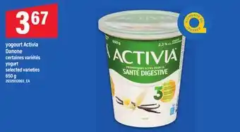 Maxi YOGOURT ACTIVIA DANONE | YOGURT, 650 G offer