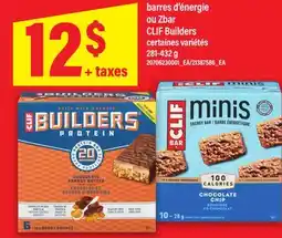 Maxi BARRES D'ÉNERGIE OU ZBAR CLIF BUILDERS, 281-432 g offer