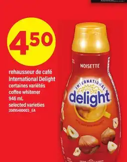 Maxi REHAUSSEUR DE CAFÉ INTERNATIONAL DELIGHT | COFFEE WHITENER, 946 mL offer