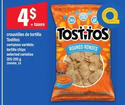 Maxi CROUSTILLES DE TORTILLA TOSTITOS | TORTILLA CHIPS, 205-295 G offer