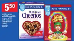 Maxi CÉRÉALES FORMAT FAMILIAL GENERAL MILLS | FAMILY SIZE CEREAL, 475-778 G offer