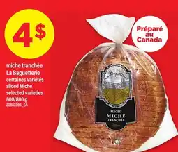 Maxi MICHE TRANCHÉE LA BAGUETTERIE | SLICED MICHE, 600/800 g offer