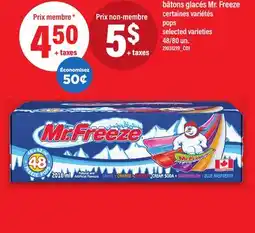 Maxi BÂTONS GLACÉS MR. FREEZE | POPS, 48/80 un offer