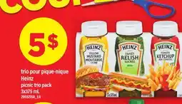 Maxi TRIO POUR PIQUE-NIQUE HEINZ | PICNIC TRIO PACK 3X375 ML offer