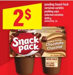 Maxi POUDING SNACK PACK | PUDDING CUPS, 4X99 G offer