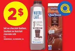 Maxi LAIT AU CHOCOLAT QUÉBON, SEALTEST OU NUTRILAIT, 1 L offer