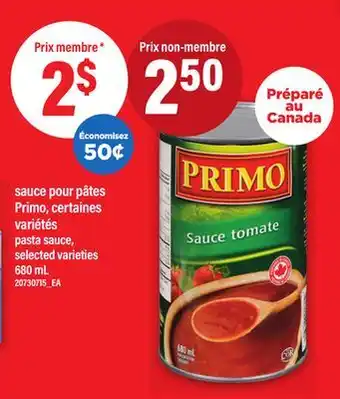 Maxi SAUCE POUR PÂTES PRIMO | PASTA SAUCE, 680 ML offer