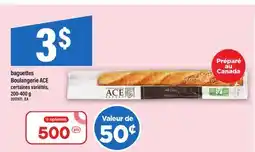 Maxi BAGUETTES BOULANGERIE ACE, 200-400 G offer