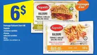 Maxi FROMAGE HALOUMI DORÉ-MI SAPUTO, 160 g offer