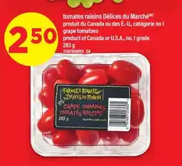 Maxi TOMATES RAISINS DÉLICES DU MARCHÉ | GRAPE TOMATOES, 283 G offer