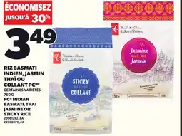 Provigo RIZ BASMATI INDIEN, JASMIN THAÏ OU COLLANT PC, 750 G offer