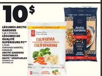Provigo LÉGUMES ARCTIC GARDENS, 1,25-1,75 KG OU LÉGUMES DE QUALITÉ SUPÉRIEURE PC, 1,75 KG offer