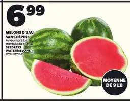 Provigo MELONS D'EAU SANS PÉPINS, MOYENNE DE 9LB, CH offer