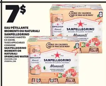 Provigo EAU PÉTILLANTE MOMENTI OU NATURALI SANPELLEGRINO, 6 X 330 ML offer